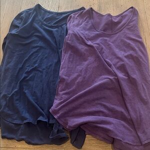 (2) Lululemon Scoop Neck Long Sleeve Shirts